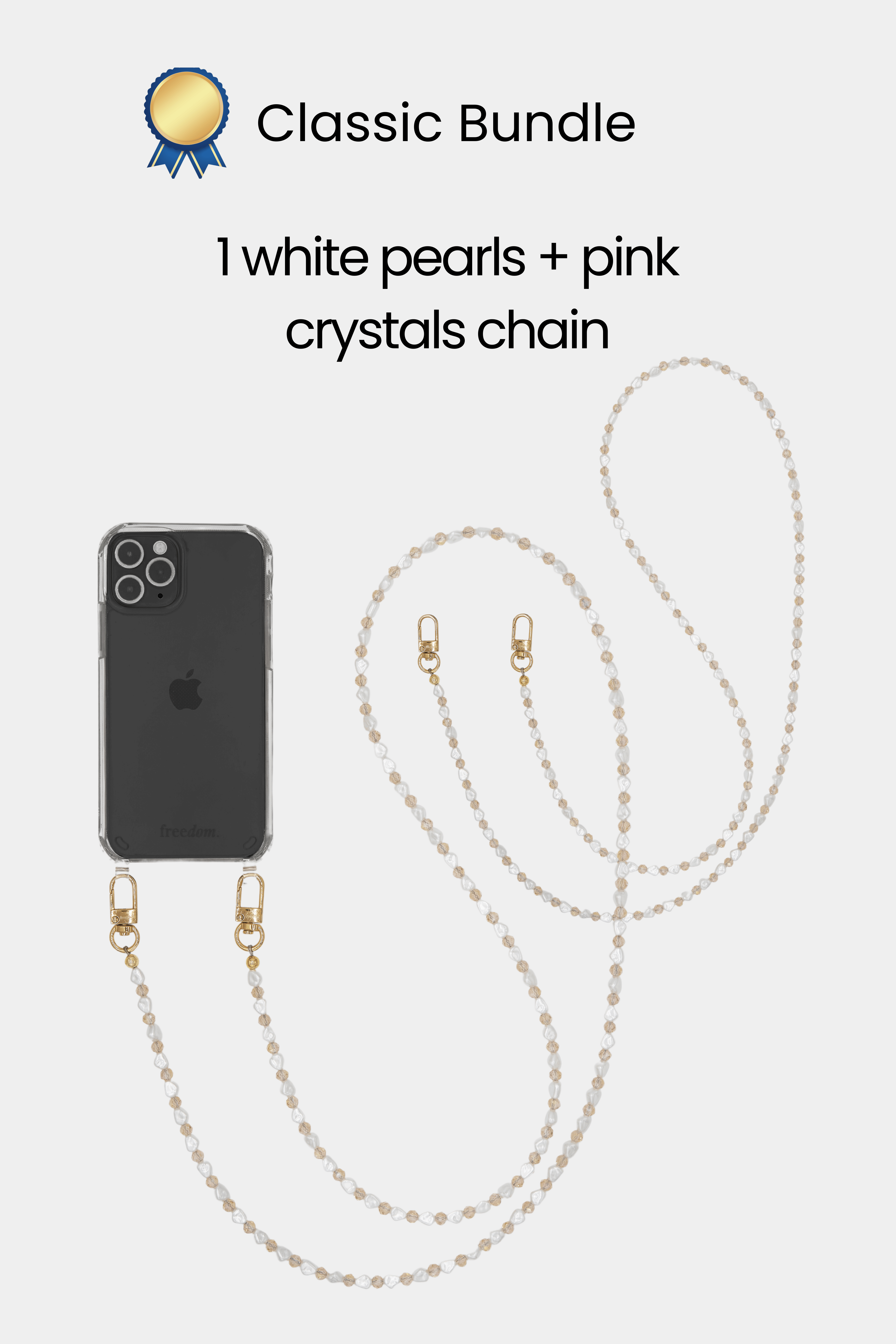 Classic Bundle - 2 chains + 1 strap + 1 phone case