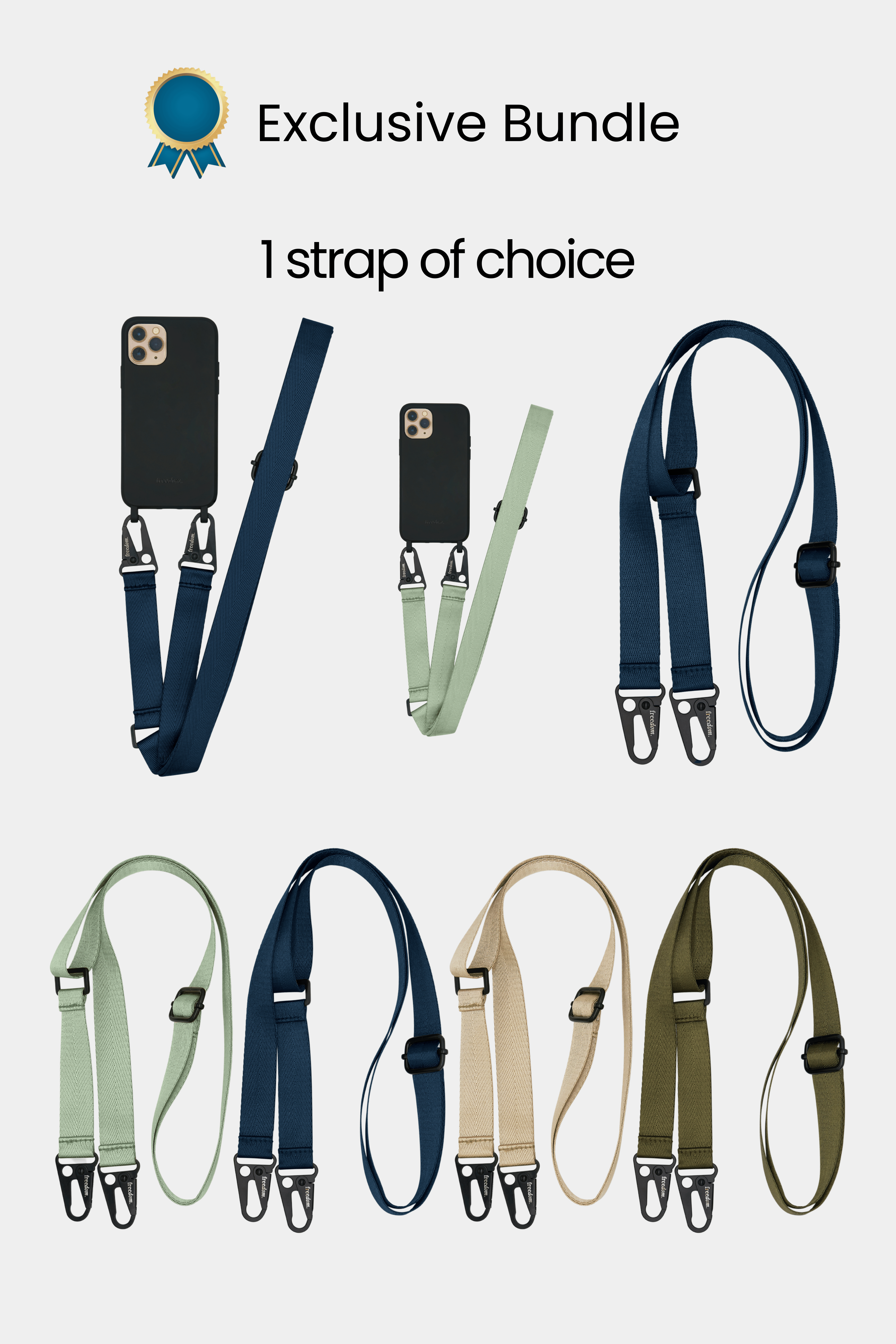 Exclusive Bundle - 2 chains + 1 strap + 1 phone case
