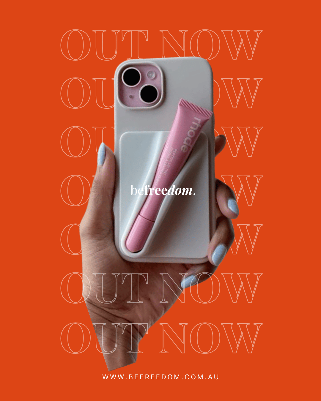 Lip Balm Phone Case Sticker Be Freedom Lip Balm Phone Case Sticker Be Freedom